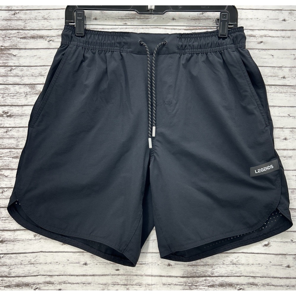 Legends Luka Shorts Mens Medium Black 7" Athletic Performance Training Linerless